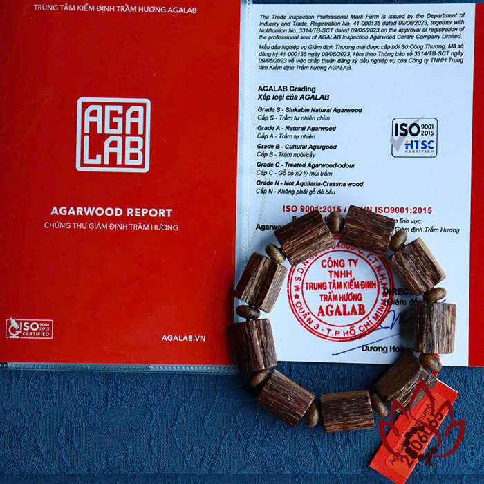 Vòng Trầm Hương Trúc Thô | 12 Ly | Trầm Kiến Tự Nhiên Lâu Năm